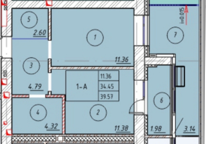 Планировка 1-комн.
